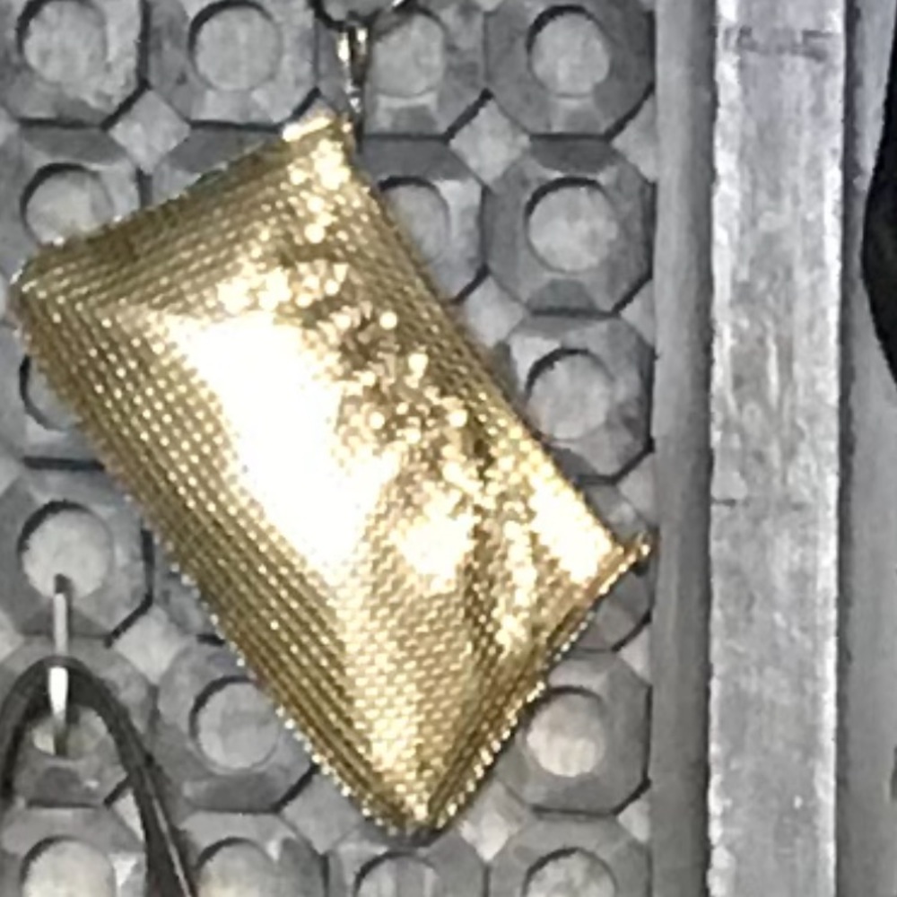 Gold hand or strap clutch